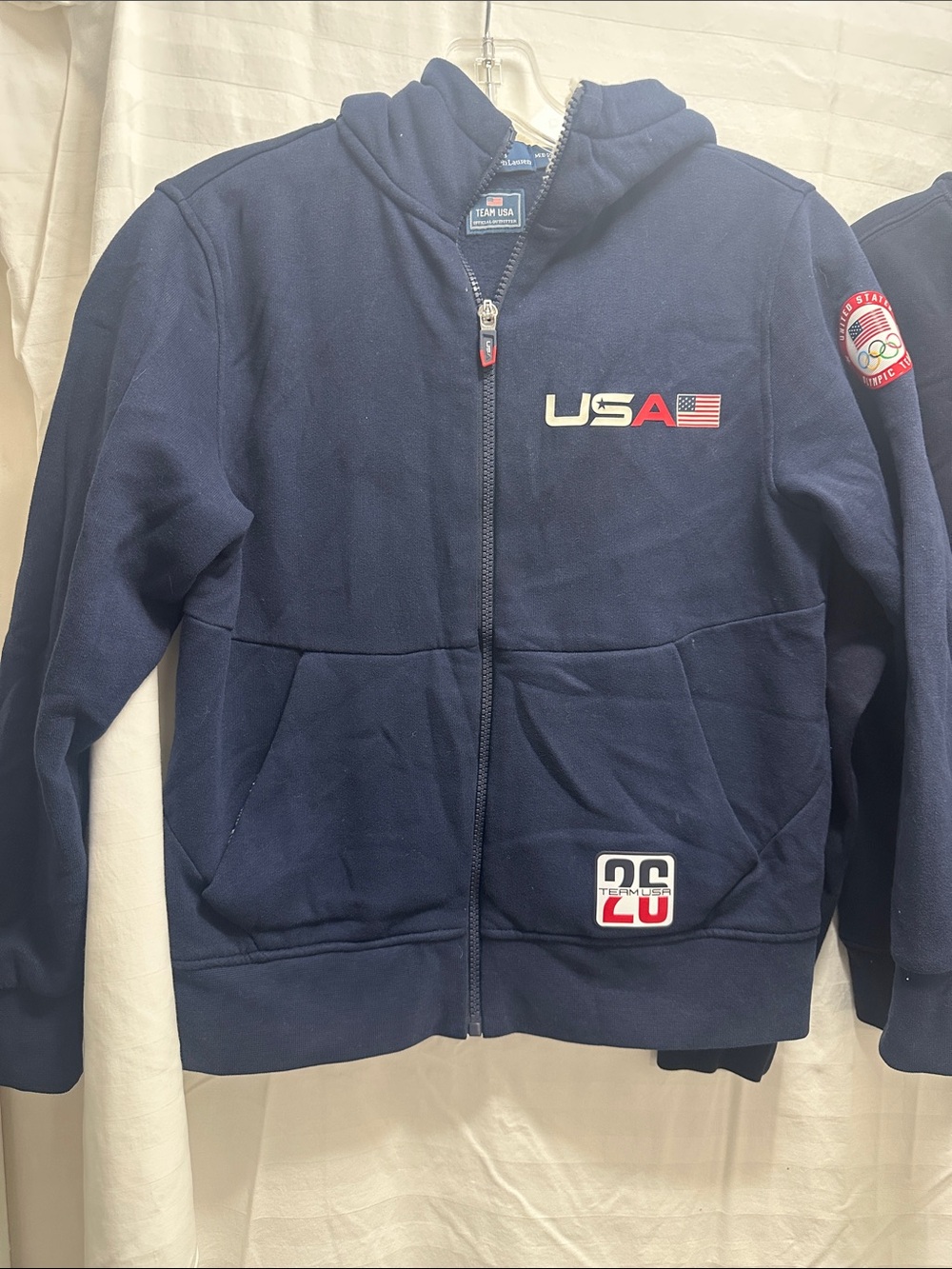 Polo by Ralph Lauren Navy Sherpa-Lined Team USA Jacket